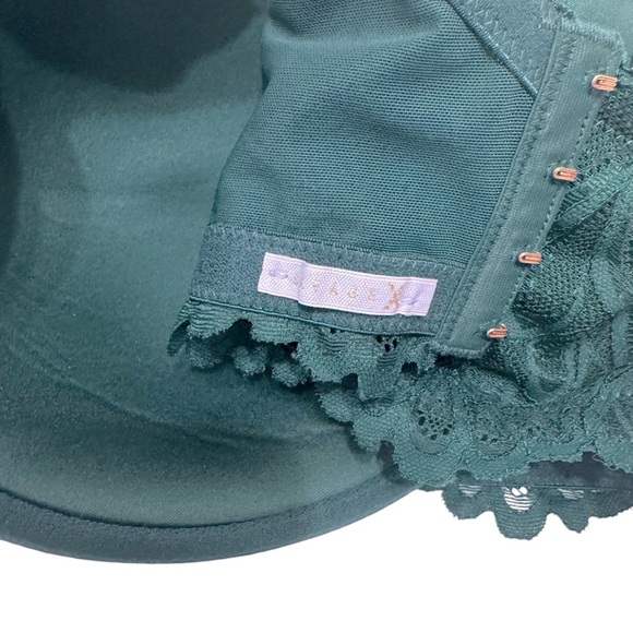 Savage X Fenty 44DD Green Lace Balconette Bra – “Savage Not Sorry” Lightly Lined - Picture 8 of 9